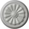 Ekena Millwork Olivia Ceiling Medallion (Fits Canopies up to 2 1/8"), Hand-Painted Frost, 7 7/8"OD x 1 1/8"P CM07OLFRF - alternate 1